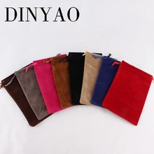 5 шт./лот 12*18 см для снятия боли в производитель 8 видов цветов с логотипом, рисунком по индивидуальному заказу двухсторонний бархатный шнурок мешок для хранения телефона, ювелирное изделие, подарок сумка