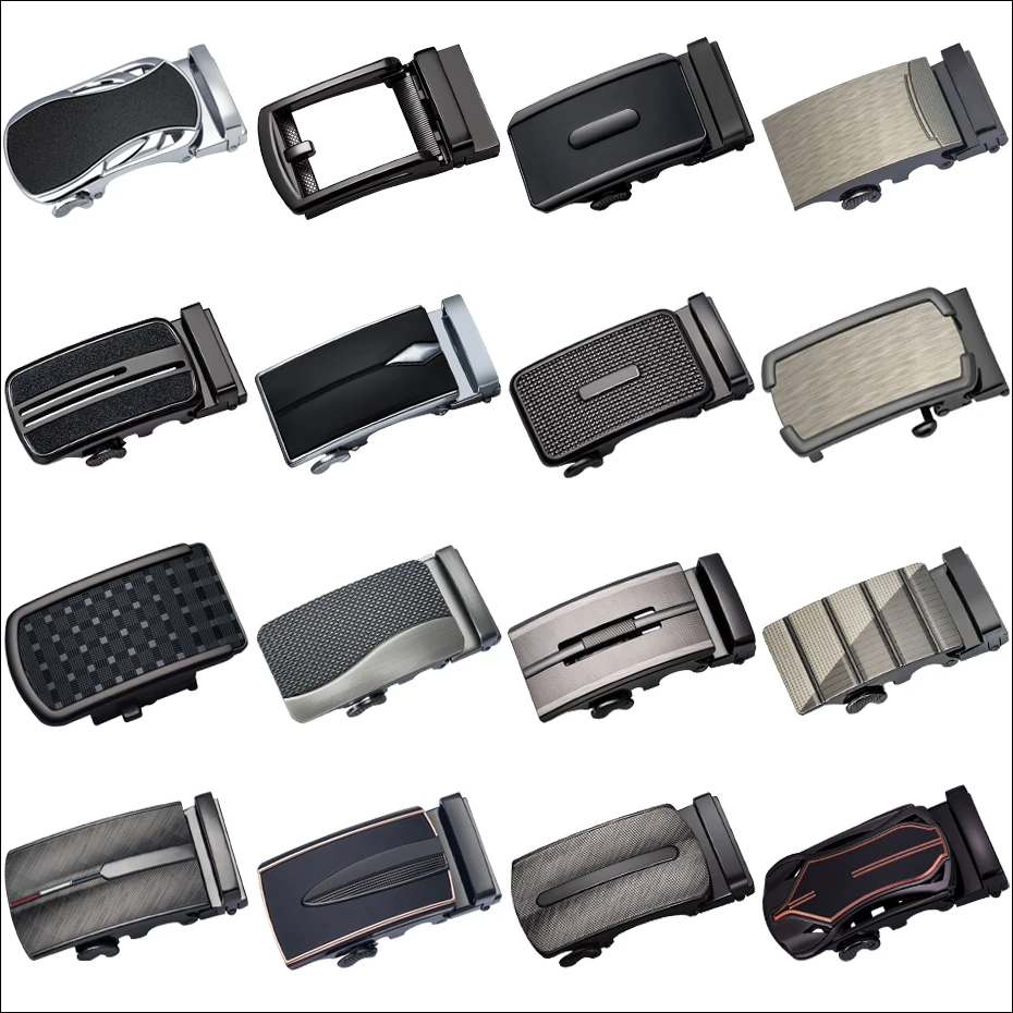 

Barry.Wang Automatic Ratchet Buckle without Belt Glod/Black Buckle Only Changeable Slide Buckle Luxury Designer Dropshipping