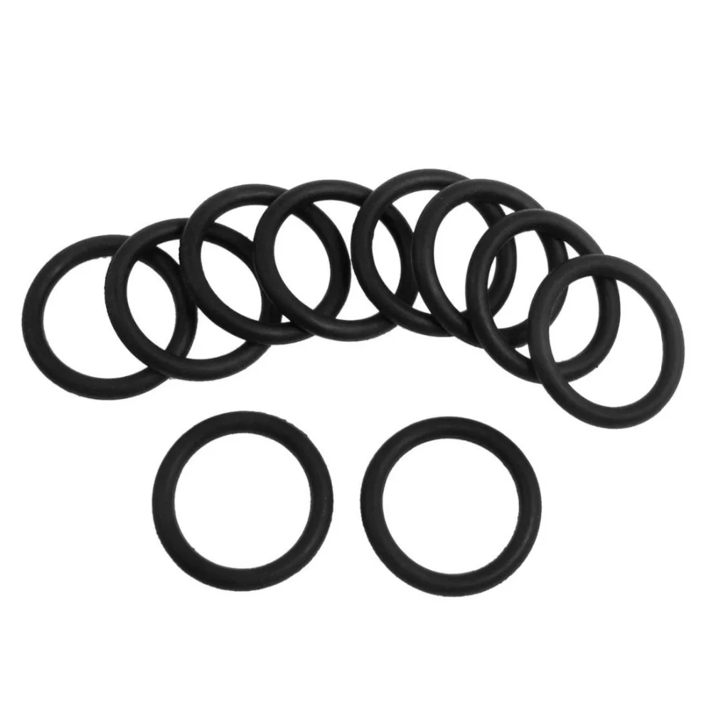 50Pcs Black Round Nitrile Butadiene Rubber NBR O-Ring 22mm Inner Dia 2mm Width
