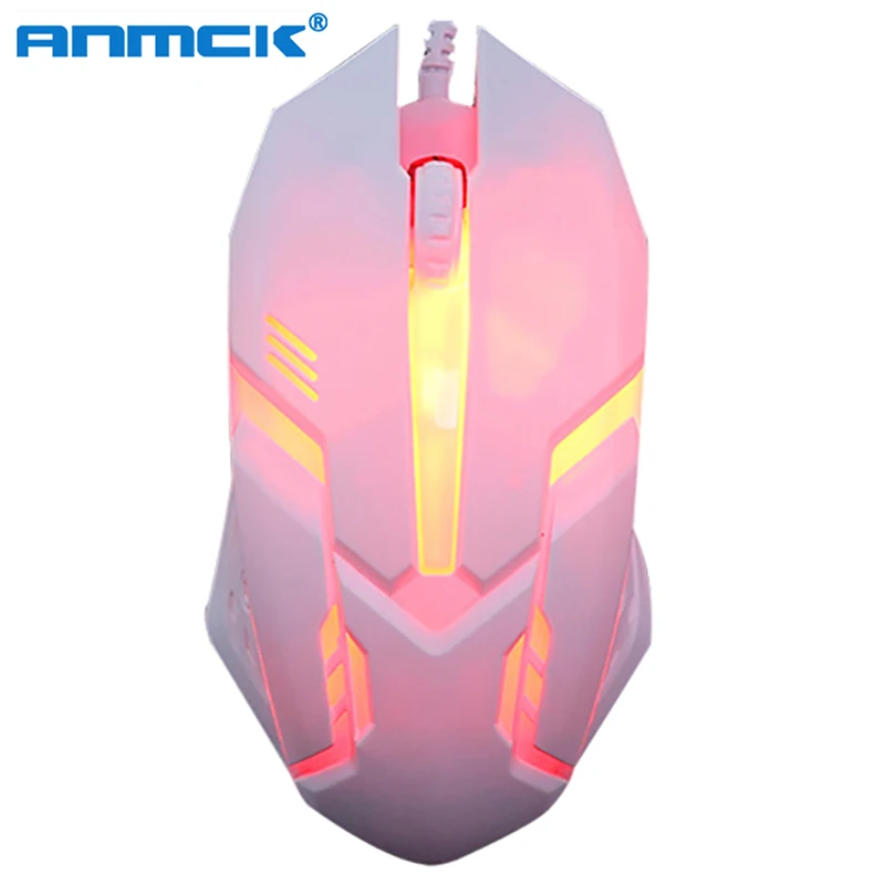 Wired USB Optical Gaming Colorful Light Mice Mouse For PC Laptop Desktop Game