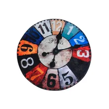 Винтажный Европейский Противоскользящий износостойкий напольный коврик круглый коврик в виде часов для ванной кухни плавающий коврик для окна украшение дома