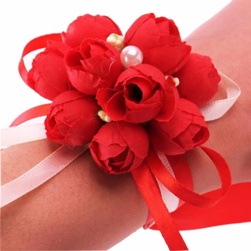 mano flor decor chica mueca corsage novias boda de la flor artificial emulacin de pulsera - Flor Decor mano flor decor chica mueca corsage novias boda de la flor artificial emulacin de pulsera - Flor Decor