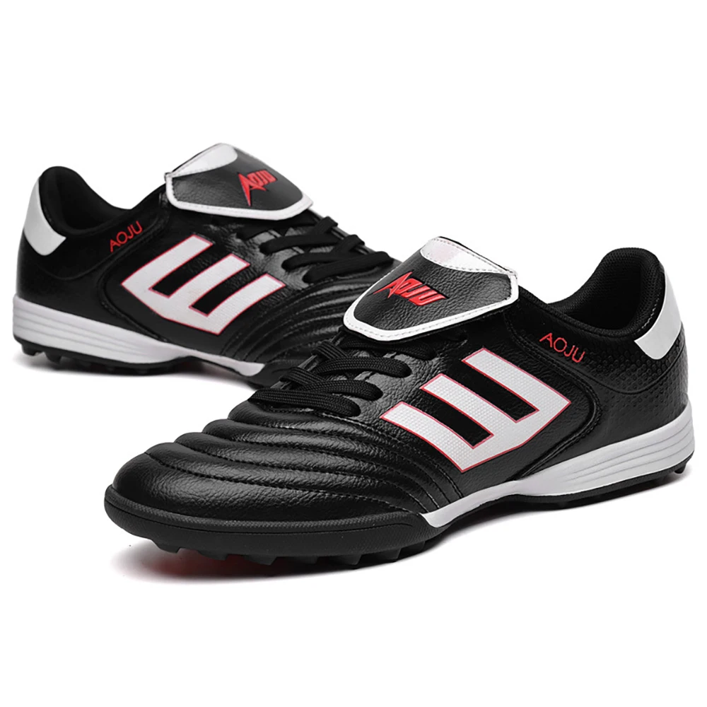 AOJU fútbol profesional zapatos De los hombres De deportes al aire libre De formación Botas De fútbol TF territorio suela Botas De Futbol zapatillas De deporte De la UE tamaño 30 -45
