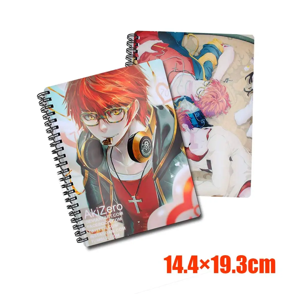 

Mystic Messenger Spiral Notebook Blank Paper Notepad Planner Diary Journal Office School Supplies Travel Drawing Gift Pocketbook