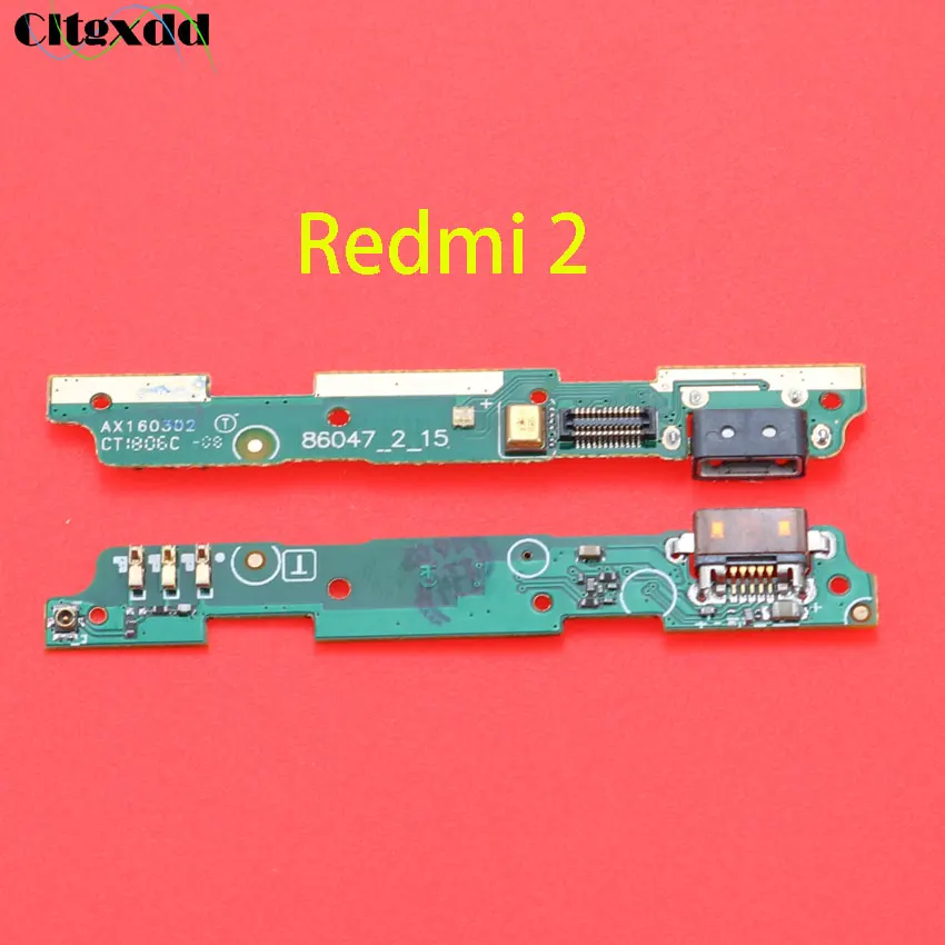 Cltgxdd микрофонный модуль+ USB плата с зарядным портом Flex кабель Разъем для Xiaomi Redmi 1 2 3 3S 4 4A 4X5 5plus 5A 6 6A S2 - Цвет: for redmi 2