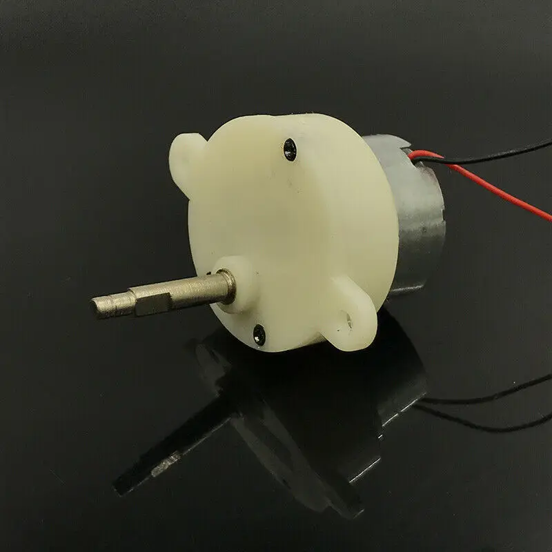 

DC 3V-9V 5V 6V 7RPM Slow Speed Reducer Micro Mini 300 Turbo Worm Gear Motor 32mm Gearbox Threaded shaft long shaft DIY Toy Model