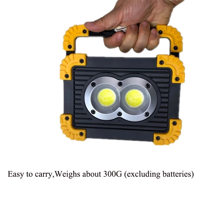 20W Rechargeable LED Lamp Handheld Emergency Light Powered By Battery For Construction Camping Searchlight As Power Bank (8)