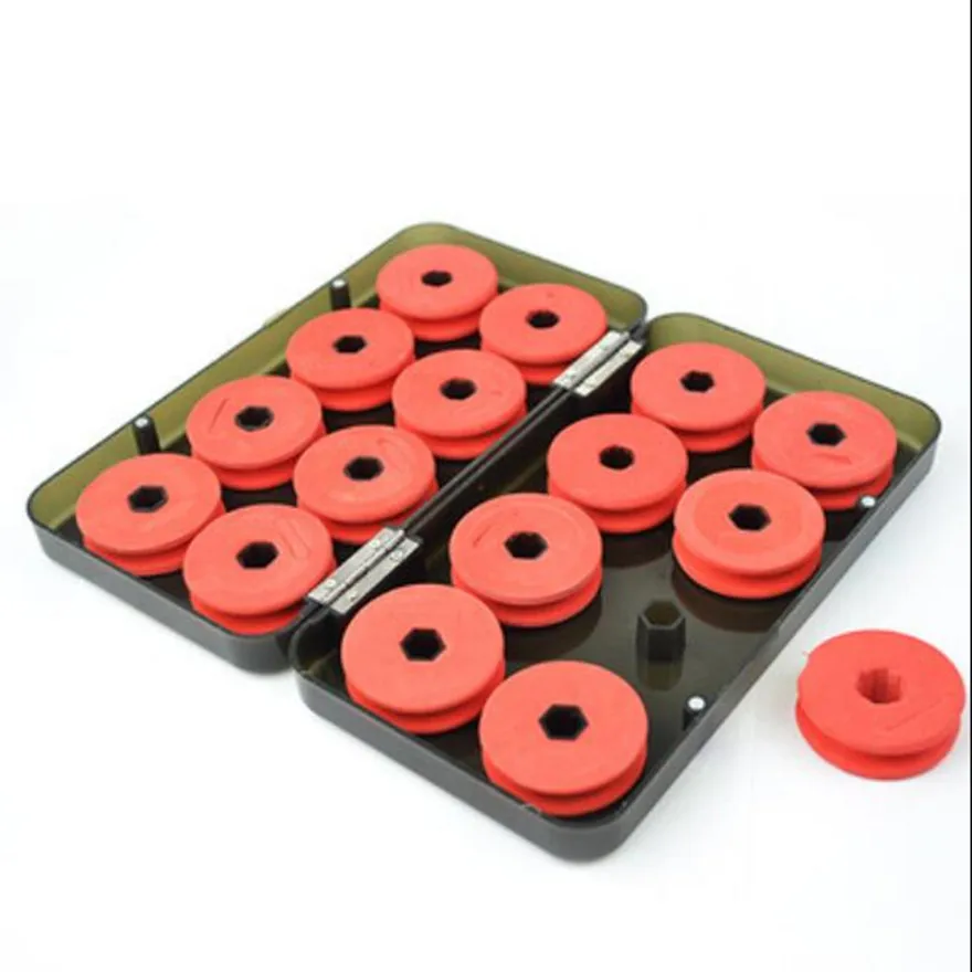 Hot Sale 16 axis Portable Fishing Line Bobbin Spools Plastic Storage