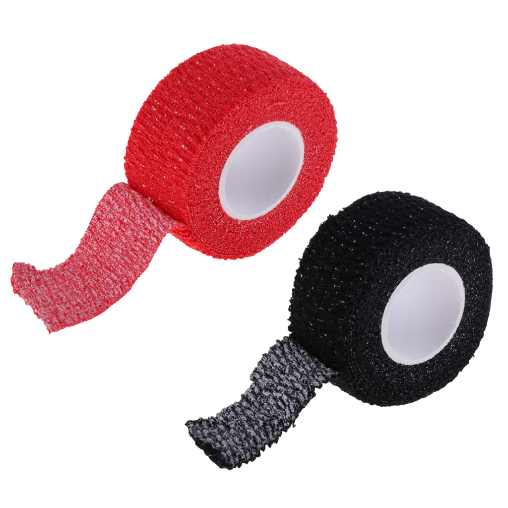 2 Pieces 5m x 2.4cm Anti-skid Adhesive Golf Golfer Finger Wrap Grip Hand Protection Compression Tape Accessories