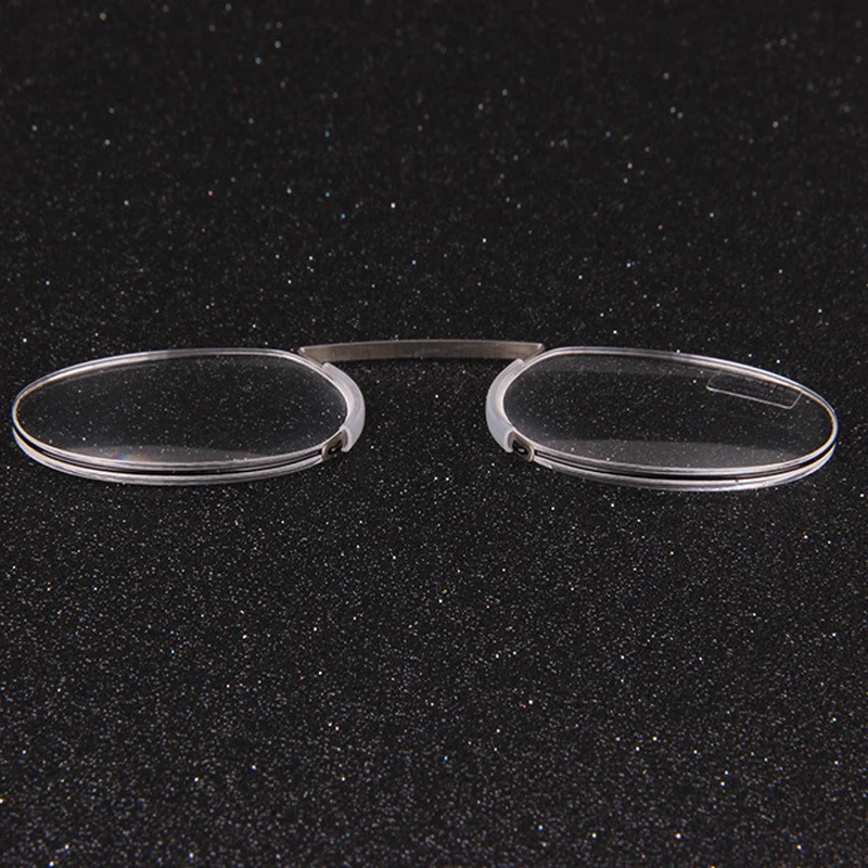 ISENGHUO мини безручные очки для чтения, зажим для носа, маленькие портативные считыватели для мужчин и женщин, чехол 1,0-3,0