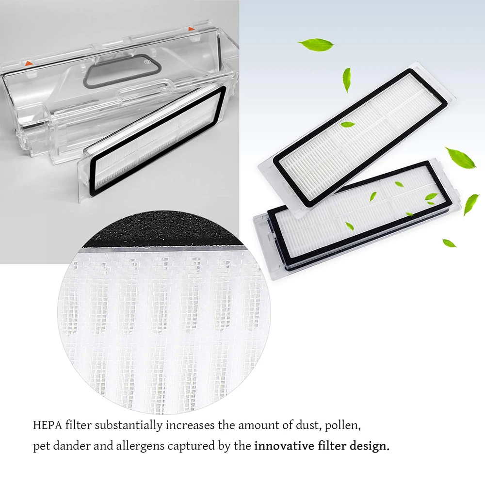 Economic Invisible Wall Side Brushes Filter Rolling Bush 5PCS Set For Xiaomi Mi Robot Vacuum Smart Cleaner Accessories