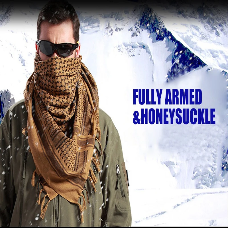 Тактический дезертный шарф в арабском стиле Keffiyeh Shemagh армейский платок на шею