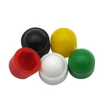 

500PCS/Lot BLACK/WHITE M4 M5 M6 M8 M10 M12 Plastic Metric Dome head Bolts Nuts Decorative Covers Screw Caps Protection Caps