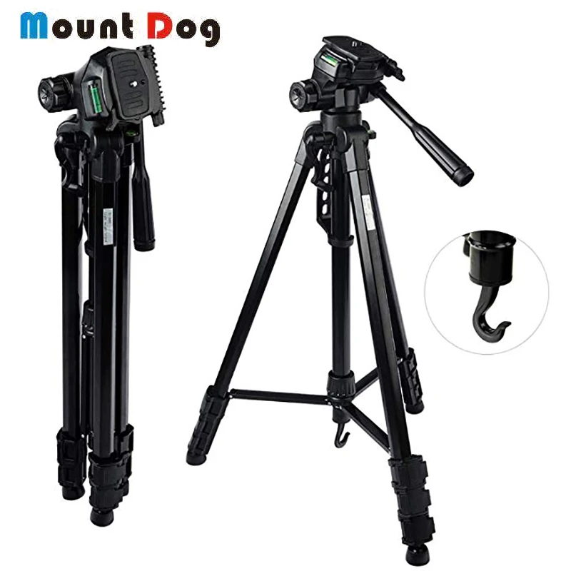 

MOUNTDOG Camera Tripod 70'' Professional DSLR Aluminum Alloy Camera Travel Tripod Stand Light Weight Adjustable for Video Canon