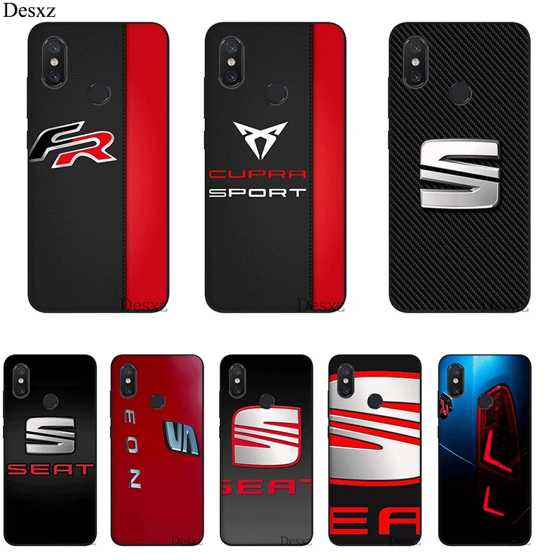 

Mobile Phone Case Silicone For Xiaomi Redmi Note 4 4X 5 5A 6 7 Pro Prime Cover Car Seat Logo Casing Shell