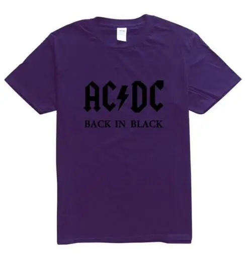 Дизайн, AC DC Bell, мужские футболки с черепом и цепочкой, acdc bell, I Got My Bell goning Take Ya To Hell, Повседневная брендовая 3D Мужская футболка - Цвет: purpleblack