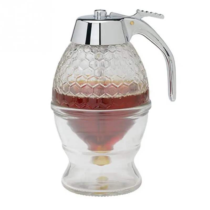 

Kettle Squeeze Bottle Acrylic Honey Juice Dispenser Storage Pot Holder Kitchen