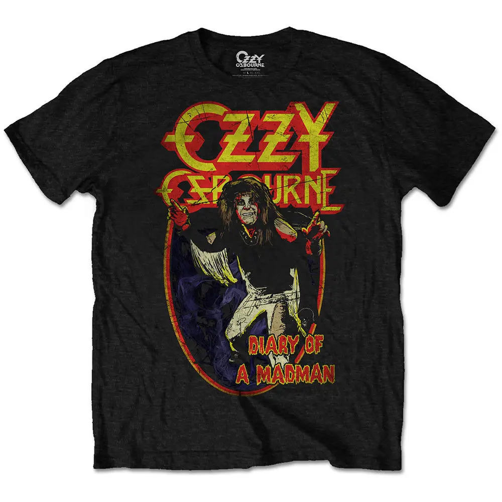 Футболка Ozzy osborn Дневник сумасшедшего человека-новая и официальная! Мужские