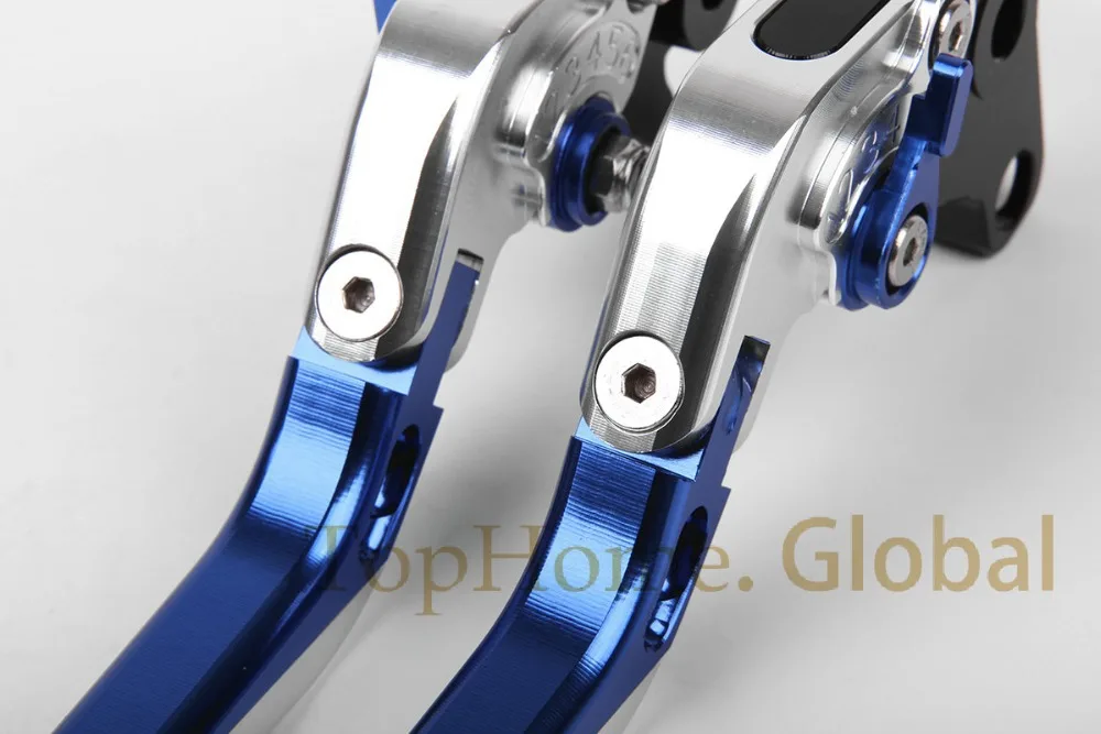 Silver& Blue& Silver ЧПУ продление и складной New сцепные рычаги для Yamaha FZ16 2012-2013