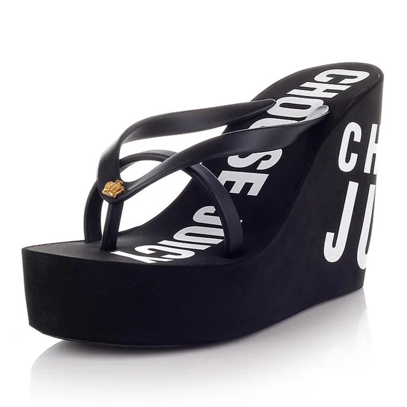2018 neue Sommer Frauen Flip Flops Hausschuhe High Heel 2018 neue Sommer Frauen Flip Flops Hausschuhe High Heel
