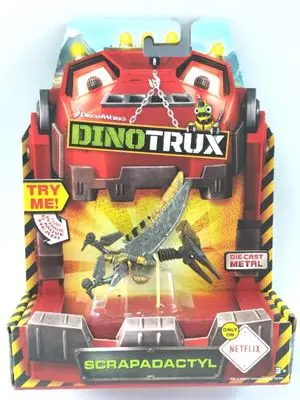 С оригинальной коробкой Dinotrux грузовик-динозавр съемный динозавр игрушечный автомобиль мини-модели новые детские подарки модели динозавров - Цвет: 09