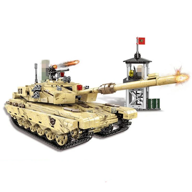 

Creative tank building blocks 06021 1340PCS Military Series 99 Tank Building Blocks Bricks Tank Model Kid Toys Christmas Gift