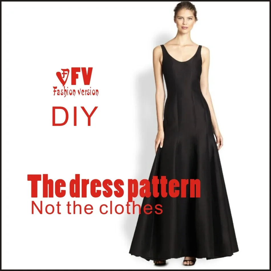 

Dresses Sewing Pattern Template Cutting drawing Clothing DIY ((Not selling clothes)) BLQ- 167
