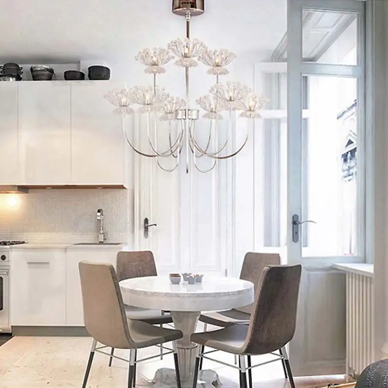 

Led Lamp Modern Crystal Design Chandeliers Lustres For Living Room Bedroom Foyer Kitchen Decor Home Lighting Fixtures Iron G4