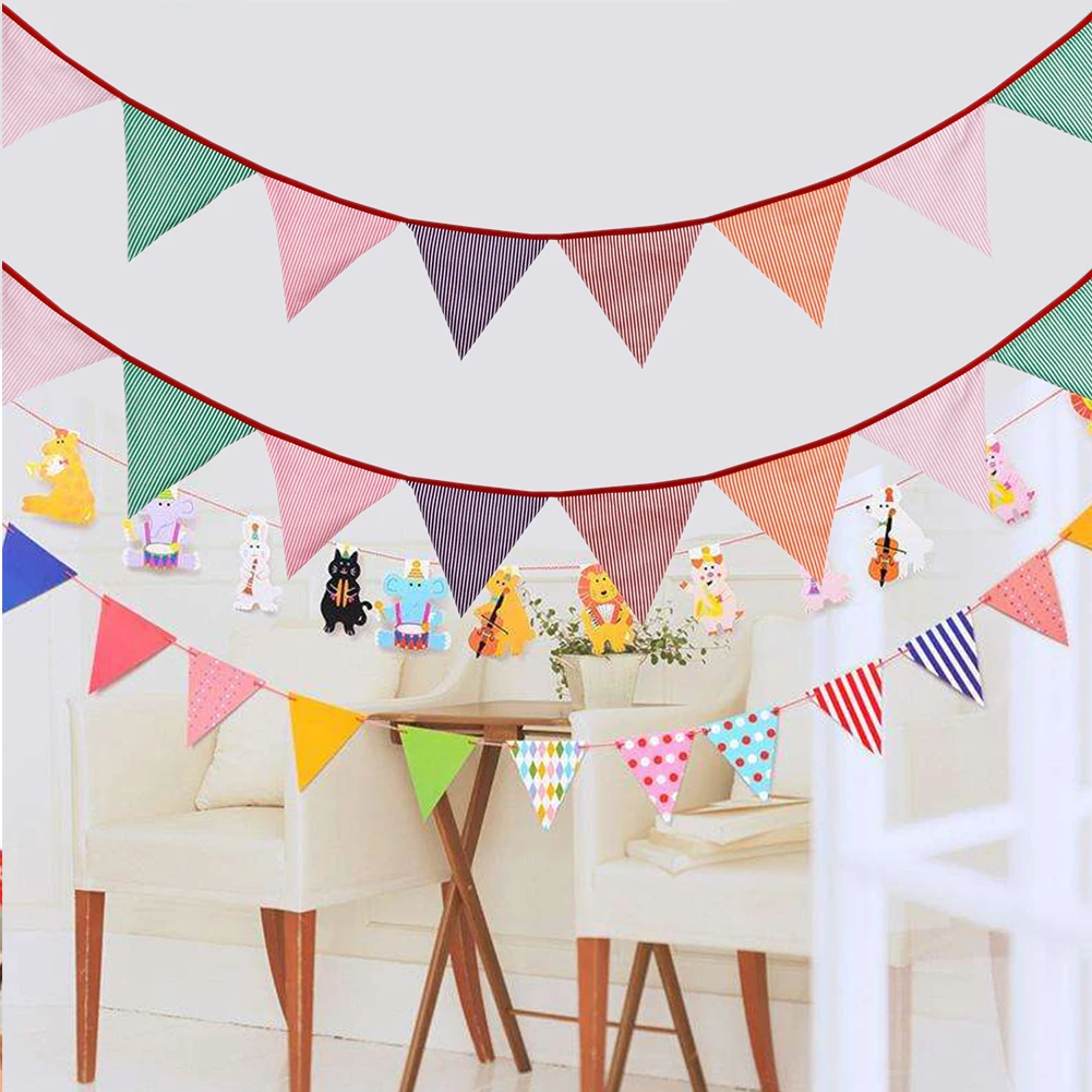 1 шт. хлопковое тканевое баннерное украшение с принтом флаг баннеры для свадьбы