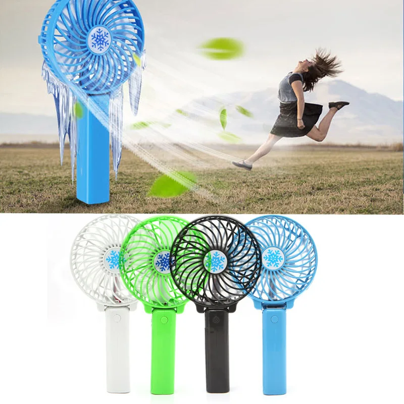 

Foldable Handheld Mini Fan USB Power Rechargeable Battery Operated Hand Bar Fans