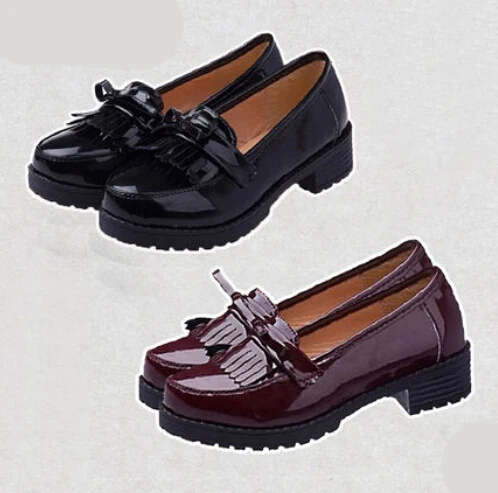 

Anime School style Lolita cosplay Shoes Party Versatile boots female strdent shoes