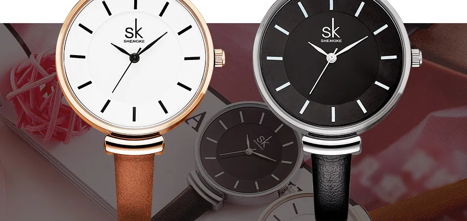 SK Роскошные брендовые кварцевые наручные часы для женщин SHENGKE кварцевые часы модные женские часы элегантные женские часы женские наручные часы