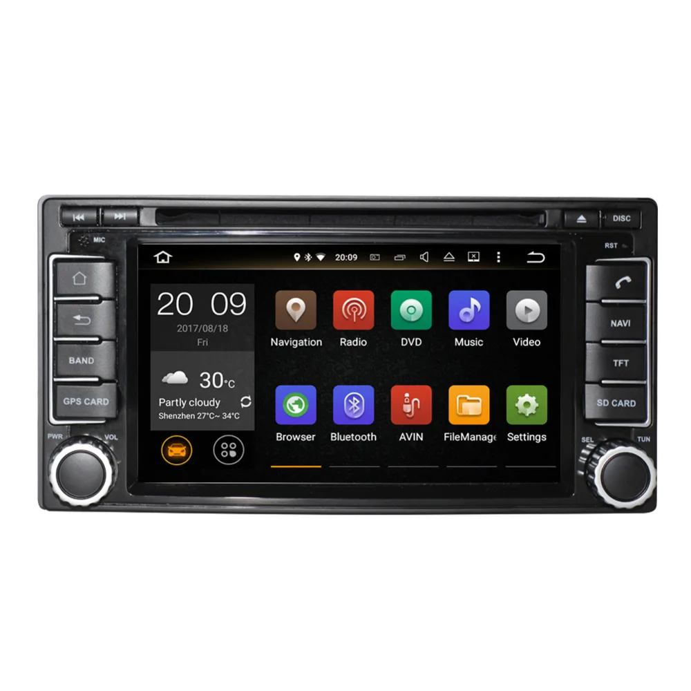 Excellent 4GB RAM Android 8.0 Car CD DVD Multimedia Player with Bluetooth For Subaru Forester 2008-2012/Impreza 2007-2012 Wifi OBD DAB+ 2