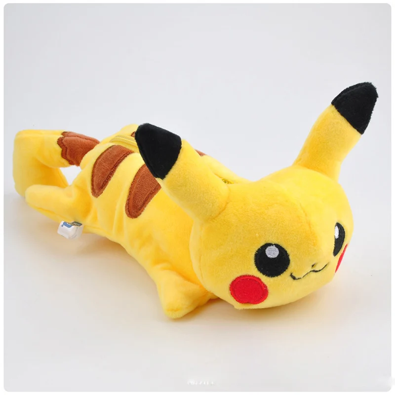 

Anime Pikachu Pikachu, Eevee, Charmander Soft Plush Toy Pencil Case Bag Stationery Pouch Cosmetic Case Office School Supplies