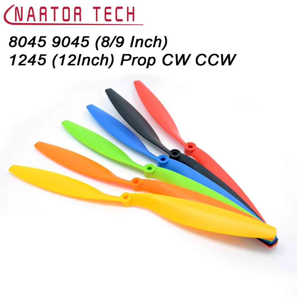 2 пары/упр. 8045 9045 (8/9 дюйма) 1245 (12 дюймов) Prop CW CCW Propeller для мультикоптера RC QuadCopter