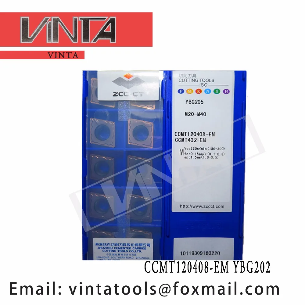 

high quality 10pcs/lots YBG202 YBG205 YBM253 CCMT120408-EM cnc carbide turning inserts