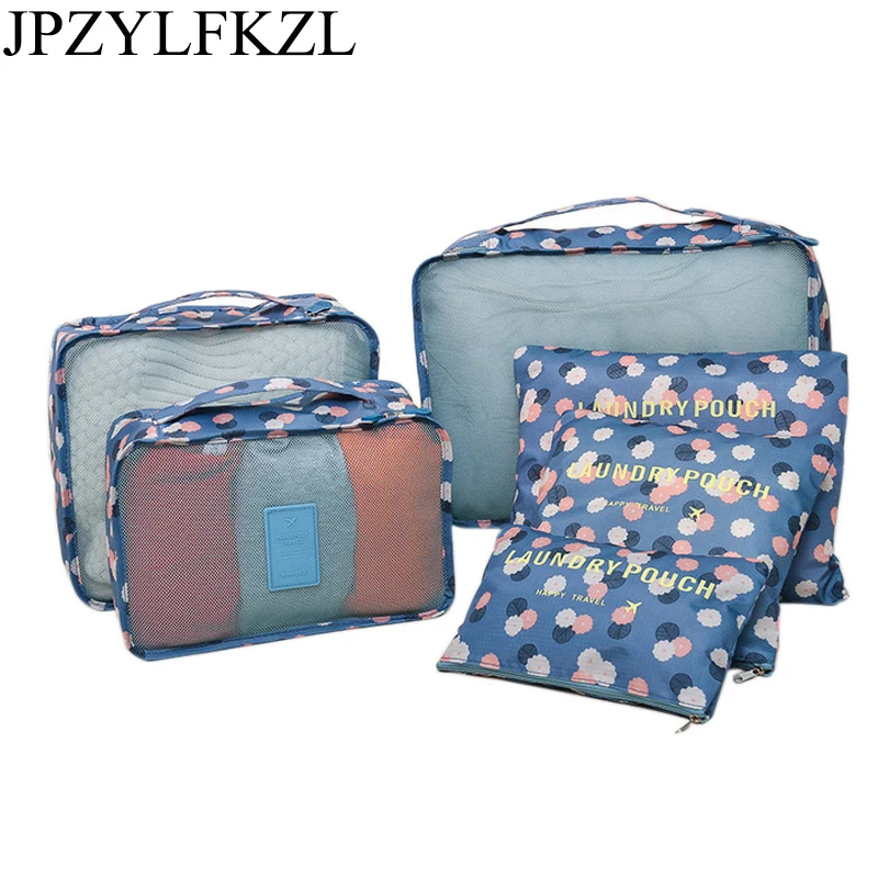 

6Pcs/Set Travel Storage Bag Home Organizer Box For Clothes Tidy Pouch Suitcase Clothing Divider Container Outdoor Boxes Organize