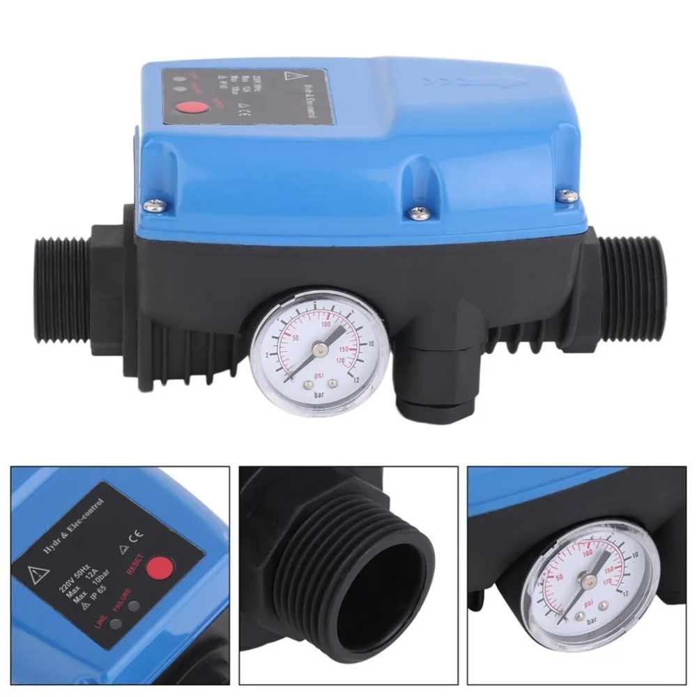 SKD-5 Electronic Water Pump Pressure Control Professional Automatic Pressure Control Switch With Pressure Gauge