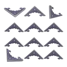 12 Pcs Antique Bronze Jewelry Box Corner Foot Wooden Case Corner Protector Decorative Corner For Furniture