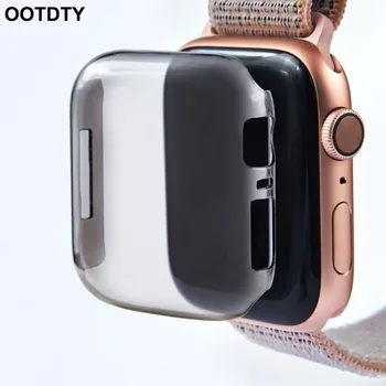 

For Apple watch 40mm 44mm Serie 4 Shockproof Case Cover Screen Protector for iWatch 4 TPU Transparent Dropproof Waterproof
