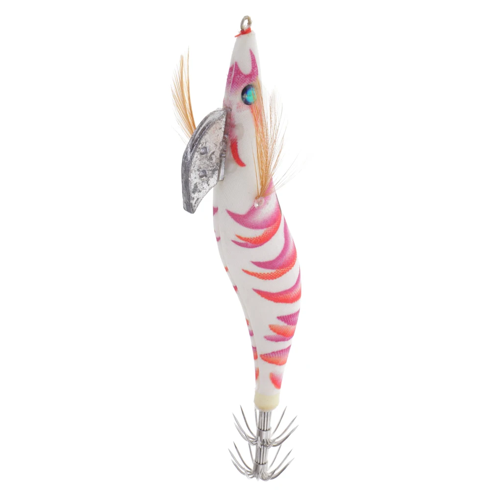 Squid Cuttlefish Lure Hook Lifelike 3D Eyes Specially-Designed Shrimp Shape Bionic Fake Fishing Bait Senuelo de pesca