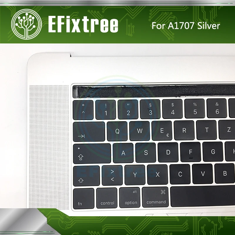 Чехол A1707 Topcase C с клавиатурой Немецкая раскладка для Macbook pro 15 дюймов topcase Silver EMC 3162