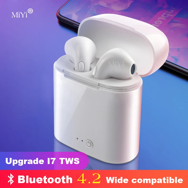 

i7 s TWS 4.2 Wireless Bluetooth Earphone Stereo Earbud Headset With Charging Box For All Bluetooth tablet Smartphone earphone