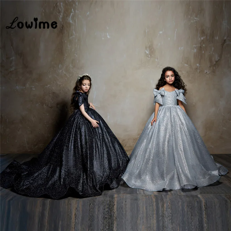 Длинное платье принцессы для девочек; коллекция года; Платья с цветочным узором для девочек на свадьбу; элегантное детское вечернее платье; Vestidos De Comunion
