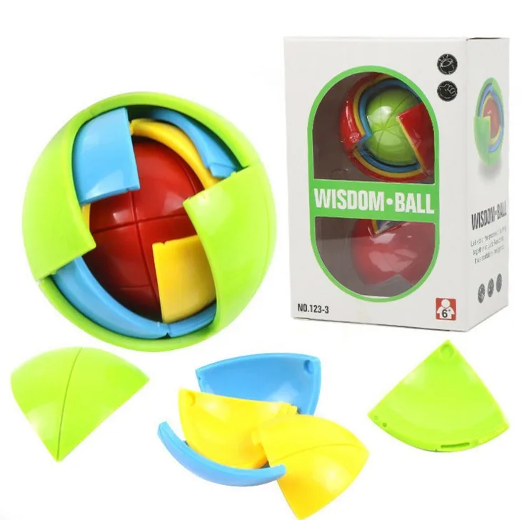 

2019 New Magic 3D Intelligence Ball Puzzle Brain Teaser Game Educations for Children IQ Training Logical Kids Toys
