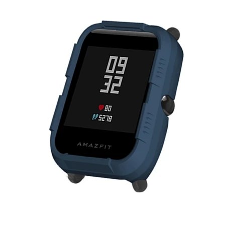 YUEDAER получехол защитный чехол для Xiaomi Amazfit Bip чехол для смарт часов защитные аксессуары для Amazfit Bip оранжевый - Цвет: dark blue