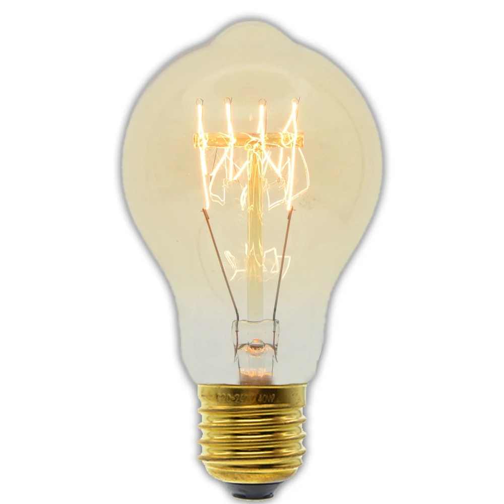 Handmade Edison Lamps Carbon Filament Clear Glass's Edison Retro Vintage Incandescent Bulb 40W