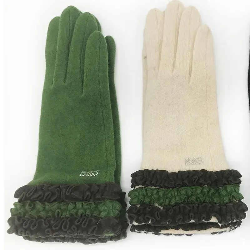 Женские перчатки новые зимние перчатки мягкие толстые теплые шерстяные варежки пара варежки простые вязаные перчатки Handschoenen