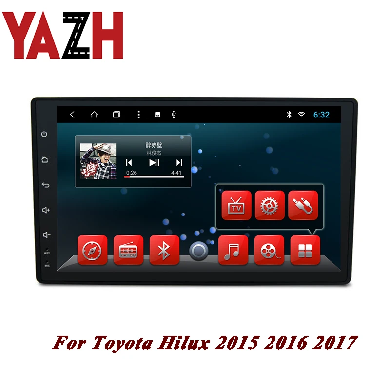 Android 8 1 автомобильное мультимедийное головное устройство для Toyota Hilux 2015 2016 2017 gps