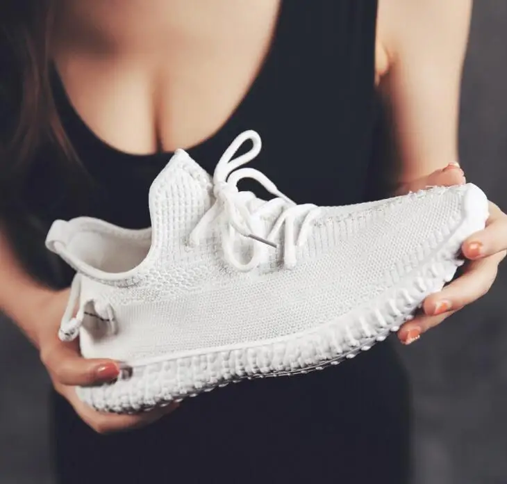 

spring summer New men low cut flyknit Breathable street casual sport shoes man sneakers loafers